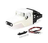 QPSJXN IR40 Guscio del Corpo Duro con Gabbia Rotolo Compatibile per 1 18 RC Crawler Fuori dal Veicolo Stradale(Unassembled White)