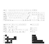 QPSJXN KBDIY 174 Retro GMK Blue Samurai PBT Profilo Doppio di SCHETTO Compatibile con STUDIMENTO MX TASSOGIO di Gioco Meccanico(GMK Bow)