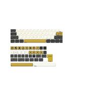 QPSJXN KBDIY Retro Glimmer Profilo Tema Profilo Chiavi Set 142 MX Switch per tastiere da Gioco Meccanico ISO PBT KOA KeyCaps(Glimmer Theme-RU)