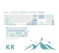 QPSJXN KBDIY Snow Mountain KOA KeyCap Corean Set Compatibile con ACE68 Ace60 PRO Taste meccaniche di Gioco PBT 138 KeyCaps 7u(Snow Mountain-KR)