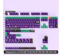 QPSJXN Keycap Anime Personalizzati per tastiere meccaniche compatibili con Layout ISO tra Cui Il Profilo 7U Spagnolo e Russo Giapponese Coreano Brasiliano.(01-Cherry-RU)