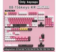 QPSJXN Keycap Anime Personalizzati per tastiere meccaniche compatibili con Layout ISO tra Cui Il Profilo 7U Spagnolo e Russo Giapponese Coreano Brasiliano.(08-Cherry-KR)