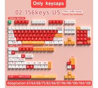 QPSJXN Keycap Anime Personalizzati per tastiere meccaniche compatibili con Layout ISO tra Cui Il Profilo 7U Spagnolo e Russo Giapponese Coreano Brasiliano.(02-Cherry-US)