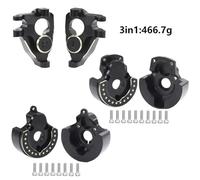 QPSJXN Knuckles sterzo a Peso in Ottone F10 Assale Coperchio Anteriore e Posteriore Portale Compatibile con 1 a 10 Modelli Crawler RC Come VRD VS4 10 Phoenix UPGRA(3 in 1)