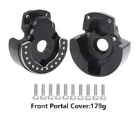 QPSJXN Knuckles sterzo a Peso in Ottone F10 Assale Coperchio Anteriore e Posteriore Portale Compatibile con 1 a 10 Modelli Crawler RC Come VRD VS4 10 Phoenix UPGRA(Front Portal Cover)