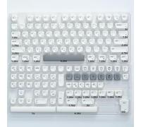 QPSJXN Koa Ocean Whale PBT KeyCap Set 135 tastiere meccaniche Layout MOA 7U ISO Adatto a Layout Coreani e russi Giapponesi(Mac Style-KR)