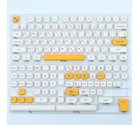 QPSJXN Koa Ocean Whale PBT KeyCap Set 135 tastiere meccaniche Layout MOA 7U ISO Adatto a Layout Coreani e russi Giapponesi(Honey Milk-JA)