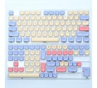 QPSJXN Koa Ocean Whale PBT KeyCap Set 135 tastiere meccaniche Layout MOA 7U ISO Adatto a Layout Coreani e russi Giapponesi(Marshmallow-EN)