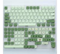 QPSJXN Koa Ocean Whale PBT KeyCap Set 135 tastiere meccaniche Layout MOA 7U ISO Adatto a Layout Coreani e russi Giapponesi(Matcha-KR)