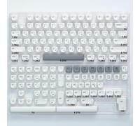 QPSJXN Koa Ocean Whale PBT KeyCap Set 135 tastiere meccaniche Layout MOA 7U ISO Adatto a Layout Coreani e russi Giapponesi(Mac Style-RU)