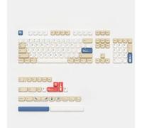 QPSJXN Profilo KOA retrò keycaps PBT per tastiere meccaniche F75 F99 F87 PRO 60HE 68HE Experience di Gioco Migliorato(GMK SoyMilk-JA)