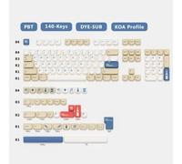 QPSJXN Profilo KOA retrò keycaps PBT per tastiere meccaniche F75 F99 F87 PRO 60HE 68HE Experience di Gioco Migliorato(GMK SoyMilk-KR)