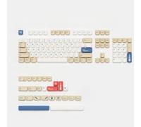 QPSJXN Profilo KOA retrò keycaps PBT per tastiere meccaniche F75 F99 F87 PRO 60HE 68HE Experience di Gioco Migliorato(GMK SoyMilk-RU)