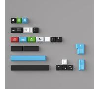 QPSJXN Resonance R2 PBT KeyCaps Style Dye Sublimation Design Inglese MX Switch Mechanical Taste(23keys)