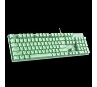 QPSJXN S2022 Tastiera da gioco meccanica cablata 104 Blue Brown Black Interruttore(Green)