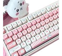 QPSJXN SETTO CHIECAPS Pack PBT PBBT Set per tastiere meccaniche Regalo a Prezzi accessibili per i Collezionisti di Ragazze e Ragazzi compatibili con la Maggior Parte delle tastiere(Boxed)