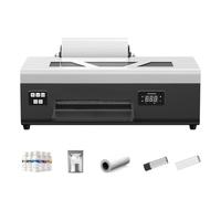 QPSJXN Stampante DTF A4 L800 Macchina da stampa a rotolo compatibile con le stampanti a trasferimento DTF Colorsun A4 L800 per magliette con cappuccio in tessuto(Printer with Ink)