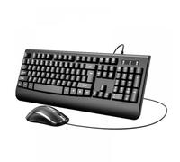 QPSJXN Tastiera cablata e set di mouse 104 1200 dpi per l'utilizzo di Office PC Windows e giochi
