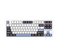 QPSJXN Tastiera da Gioco Meccanica RGB Personalizzata con capacità di Spina Calda e Terza Struttura di Esame simulato V87PRO(StrawberryPuddingAxe)