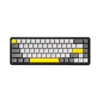 QPSJXN Tastiera meccanica cablata AK680MAX con design magnetico a bassa latenza e intaglio laterale ergonomico adatto per l'uso 'ufficio e dei giochi compatibili con vari sistemi(Star late gray)