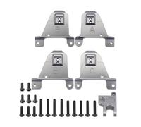 QPSJXN Torri di Shock in Alluminio compatibili Montaggio Posteriore Anteriore per 1 10 RC Crawler Upgrade 8216(Grey)