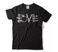 QQ2esUer Love T-Shirt School Teacher Shirt Best Teacher T-Shirt Back to School Tee
