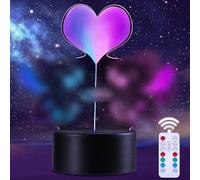 QQAAMZ Lampada Stitch-Acrylic 3D Led Luce Notturna 16 Colori Tocco Con Telecomando,Luci Decorative Per La Stanza Dei Bambini,Regali Di Compleanno E Natale