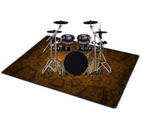 QQDD Tappeto per Batteria Insonorizzato - Tappetino Antiscivolo per Batterie Acustiche ed Elettroniche, Rullante, Snare Drum, Grancassa (80CM - 200CM)