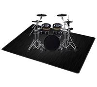 QQDD Tappeto per Batteria Tappetino per Batteria Drum Tappeto Insonorizzato per Batterie elettroniche Rullante Acustica Snare Drum Grancassa Strumenti Musicali Coperta Antiscivolo (80CM - 200CM)