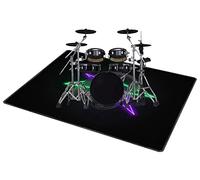 QQDD Tappeto per Batteria Tappetino per Batteria Drum Tappeto Insonorizzato per Batterie elettroniche Rullante Acustica Snare Drum Grancassa Strumenti Musicali Coperta Antiscivolo (80CM - 200CM)