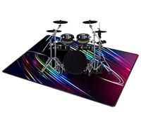 QQDD Tappeto per Batteria Tappetino per Batteria Drum Tappeto Insonorizzato per Batterie elettroniche Rullante Acustica Snare Drum Grancassa Strumenti Musicali Coperta Antiscivolo (80CM - 200CM)
