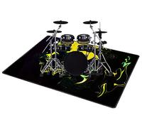 QQDD Tappeto per Batteria Tappetino per Batteria Drum Tappeto Insonorizzato per Batterie elettroniche Rullante Acustica Snare Drum Grancassa Strumenti Musicali Coperta Antiscivolo (80CM - 200CM)