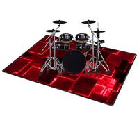 QQDD Tappeto per Batteria Tappetino per Batteria Drum Tappeto Insonorizzato per Batterie elettroniche Rullante Acustica Snare Drum Grancassa Strumenti Musicali Coperta Antiscivolo (80CM - 200CM)