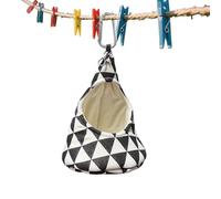 QQdou Borsa porta mollette per stendibiancheria con gancio, porta mollette scorrevole sullo stendibiancheria, riutilizzabile, soluzione portatile per riporre le mollette, Nero e bianco, Organizer per