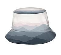 QQIAEJIA Cappello a secchiello per donne uomini gradiente cappello da sole montagna vacanza all'aperto calda estate spiaggia pesca Cap, Gradiente Montagna -7, Etichettalia unica