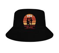QQIAEJIA Cappello da pescatore con scritta "The Best Dad Ever", ripiegabile, estivo, per il papà, all'aperto, spiaggia, viaggi, alla moda, divertente, per donne, uomini, adolescenti, ragazze, per