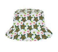 QQIAEJIA Cappello da pescatore estivo a forma di tartaruga marina, per donne e uomini, unisex, ripiegabile, cappello da spiaggia per vacanze, viaggi all'aperto, Come nella foto, Etichettalia unica