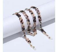 QQLADY Catene per Occhiali da Sole in Acrilico Leopardato per Occhiali da Donna con Cordino Intorno al Collo Collana con Catena per Occhiali con Catena per Maschera Vintage