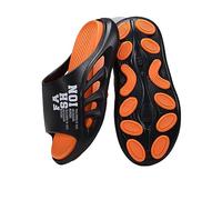 QQLADY Sandali da Recupero da Uomo con Comoda fascite Plantare, con Supporto per L'Arco Plantare, Pantofole Ortopediche Leggere e Confortevoli (45/46,Black)