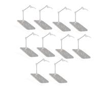 Qqmora Action Figure Stand Trasparente Anime Acrilico Display Basare Supporto per per la Raccolta di Modelli da 6 Pollici 10 Set