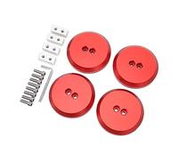 Qqmora Adattatore Jack Adattatore Alluminio Pavimento Sostituzione del Pad di Jack per Chevy C5 C7 C7 C8 ROSSO 4PC REDURE PASSIONI DURANTE PASSO