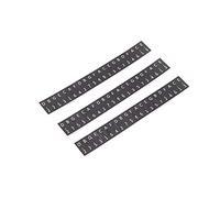 Qqmora Adesivi Kalimba a 17 Tasti, Design Sottile e Lucido per Memorizzare Facilmente le Note, Ideali per Principianti, Confezione da 3, 5 X 0,7 Pollici (Nero)