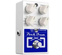 Qqmora Ammoon PockDrum Pedale Effetti per Chitarra Drum & Loop con 3 Modalità per Musicisti, Chitarristi Elettrici e Artisti - 11 Stili di Batteria Compatti - Costruzione in Metallo Resistente