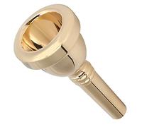 Qqmora Bocchino per Corno Durevole da 1/2 Pollice per Trombone Tenore Realizzato con Accessorio per Strumenti Musicali in Rame di Alta qualità (Oro)