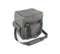 Qqmora Borsa da Viaggio per Dischi Custodia Portatile per 45 Dischi Album da 12 Pollici Custodia Protettiva Organizer Collezione da Viaggio Grigio 35x35x27 Cm