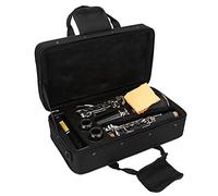 Qqmora Clarinetto in Sib in Bachelite con 17 Tasti Dal Design Elegante per Musica Classica e Jazz, Include Ance e Panno per la Pulizia