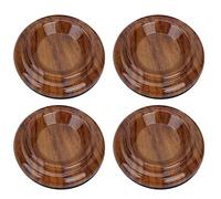 Qqmora Coppe per Rotelle per Pianoforte Tappetini Antiscivolo Rotondi in Plastica ABS Tappetini per Protezione delle Ruote del Pianoforte e Prevenzione dei Graffi Sul Pavimento 4