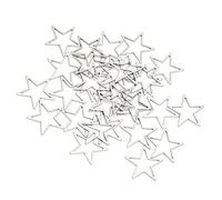 Qqmora Cornici Aperte a Stella per Imbarcazioni in Resina, 30 Pezzi in | Design a forma di stella, ideale per la creazione di gioielli, progetti fai-da-te, materiale resistente, accessori versatili