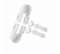 Qqmora Estensione Universale per Riser Ammortizzatore Moto Argento - Alluminio Resistente, Aumento di Altezza Migliore Trazione in Collina, Set da 2 Pezzi (Con viti)