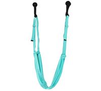 Qqmora Fascia Elastica Regolabile per Yoga, per Allenamento Sulla Vita e Sulla Schiena delle Gambe, Materiale in Poliestere Resistente, Attrezzatura Fitness per la flessibilità, 1 Set (Verde)